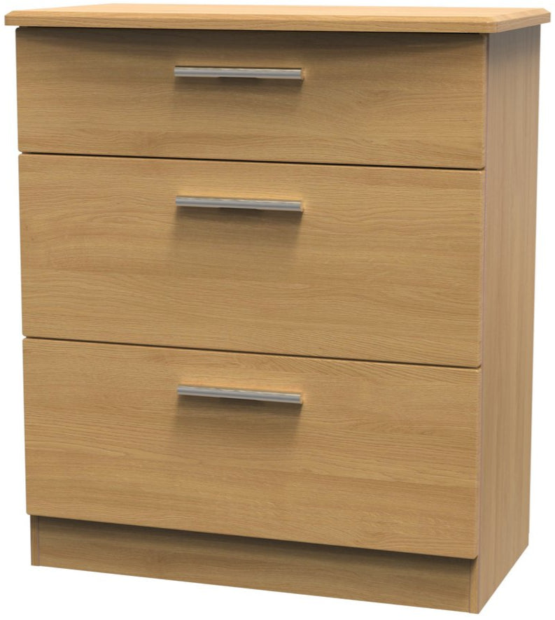 Knightsbridge Deep 3 Drawer Chest