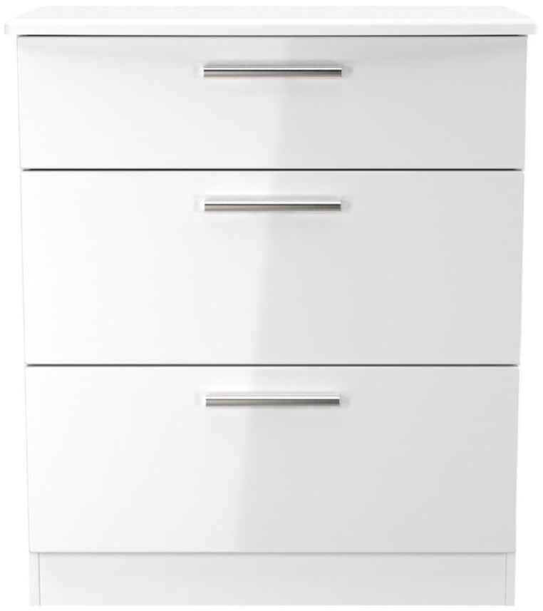 Knightsbridge Deep 3 Drawer Chest