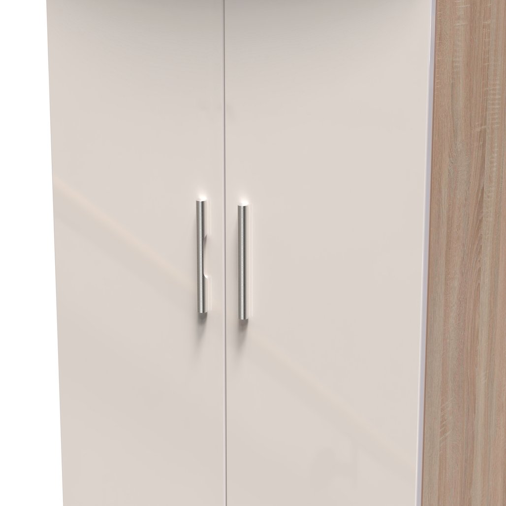 Knightsbridge 2 Door Double Midi Wardrobe