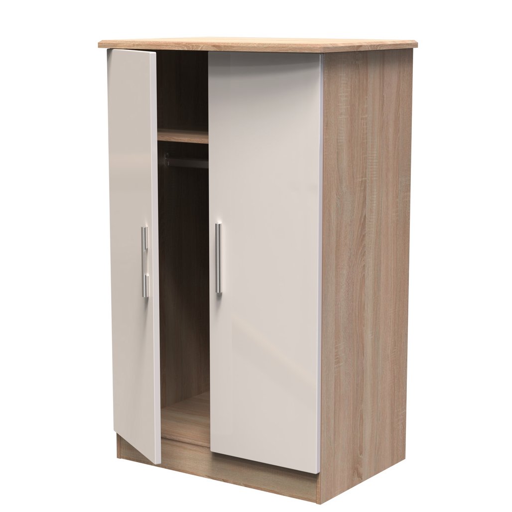 Knightsbridge 2 Door Double Midi Wardrobe