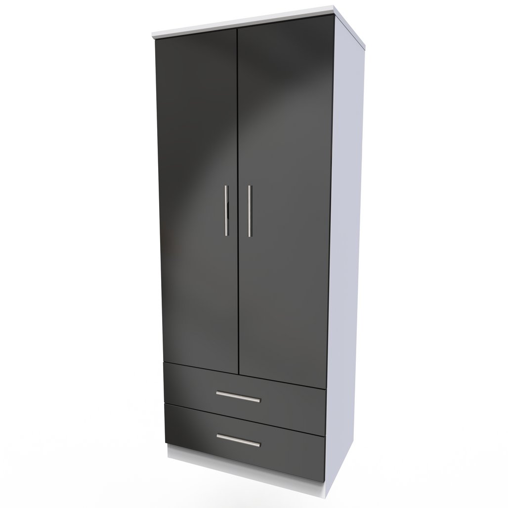 Knightsbridge 2 Door 2 Drawer Double Wardrobe