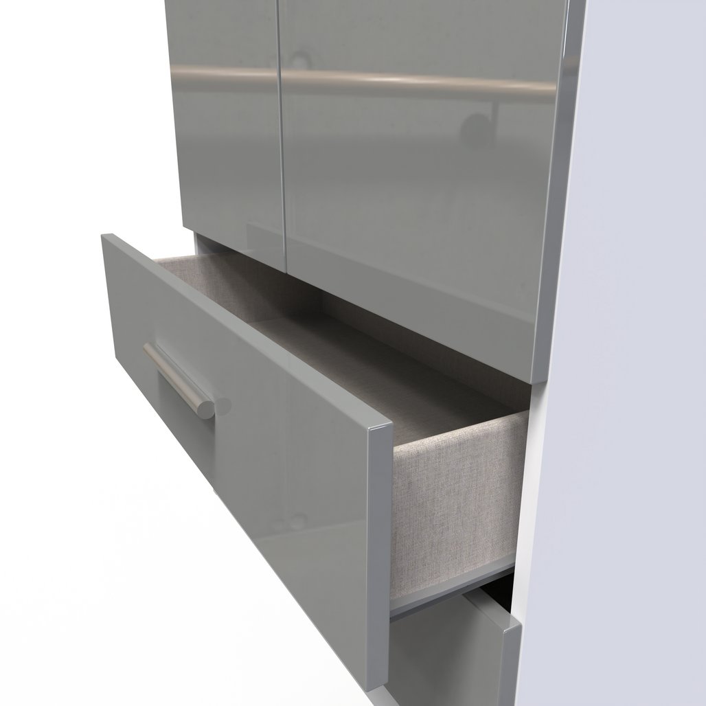 Knightsbridge 2 Door 2 Drawer Double Wardrobe
