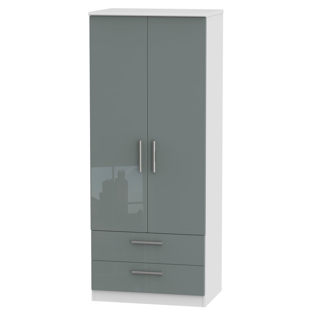 Knightsbridge 2 Door 2 Drawer Double Wardrobe