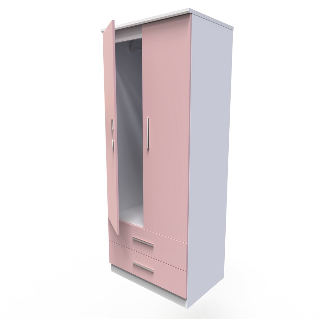 Knightsbridge 2 Door 2 Drawer Double Wardrobe
