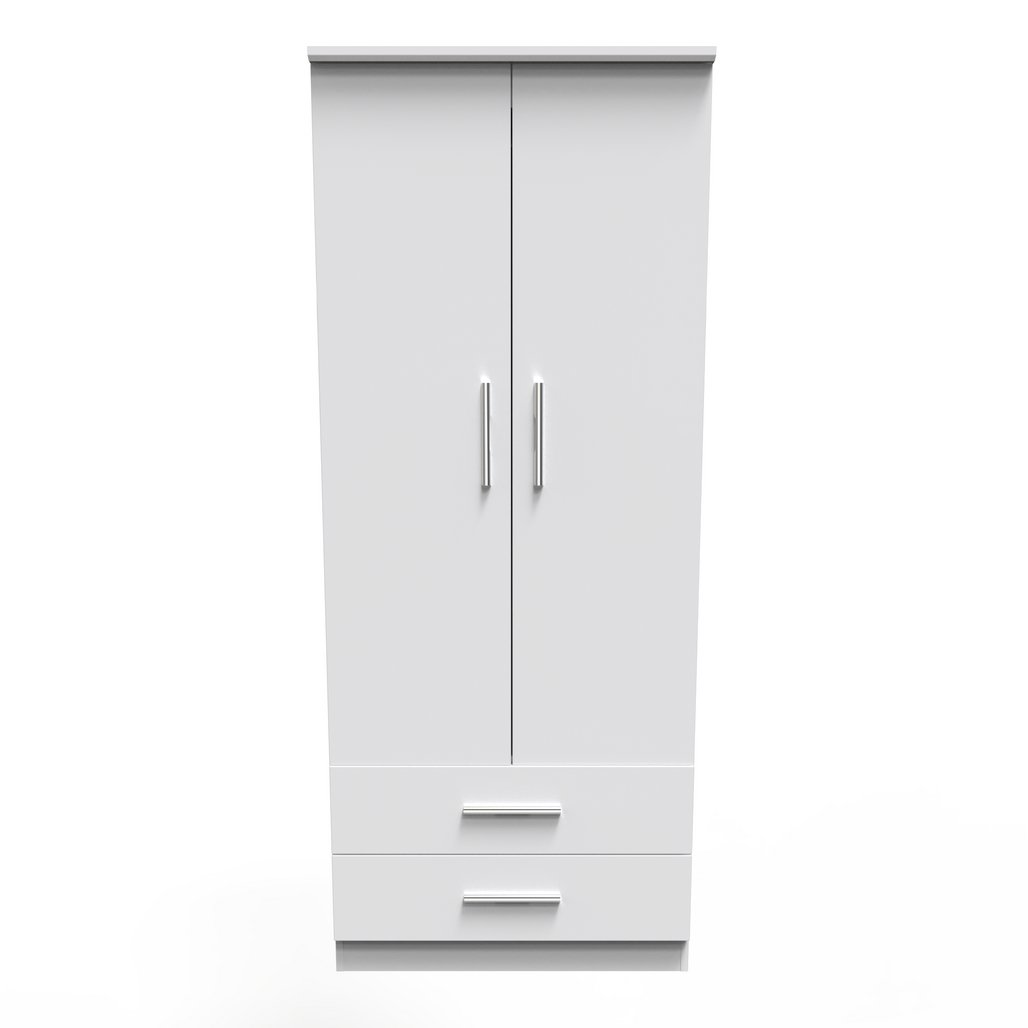 Knightsbridge 2 Door 2 Drawer Double Wardrobe