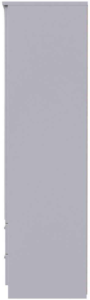 Knightsbridge Mirrored 2 Door 2 Drawer Double Wardrobe