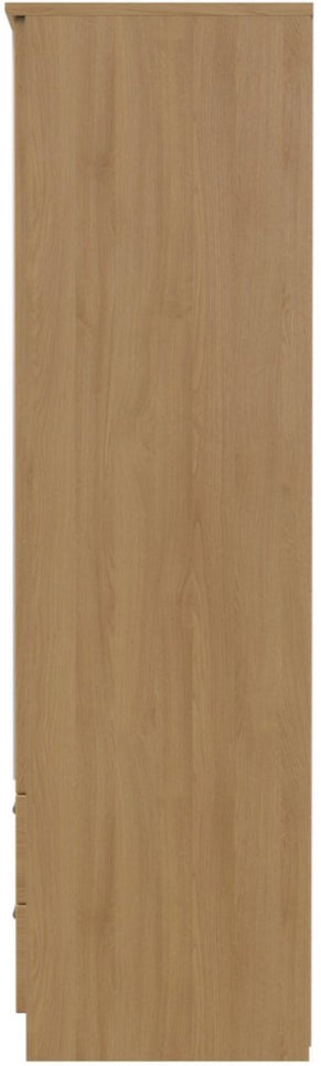 Knightsbridge Mirrored 2 Door 2 Drawer Double Wardrobe