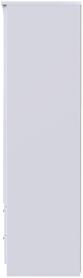 Knightsbridge Mirrored 2 Door 2 Drawer Double Wardrobe