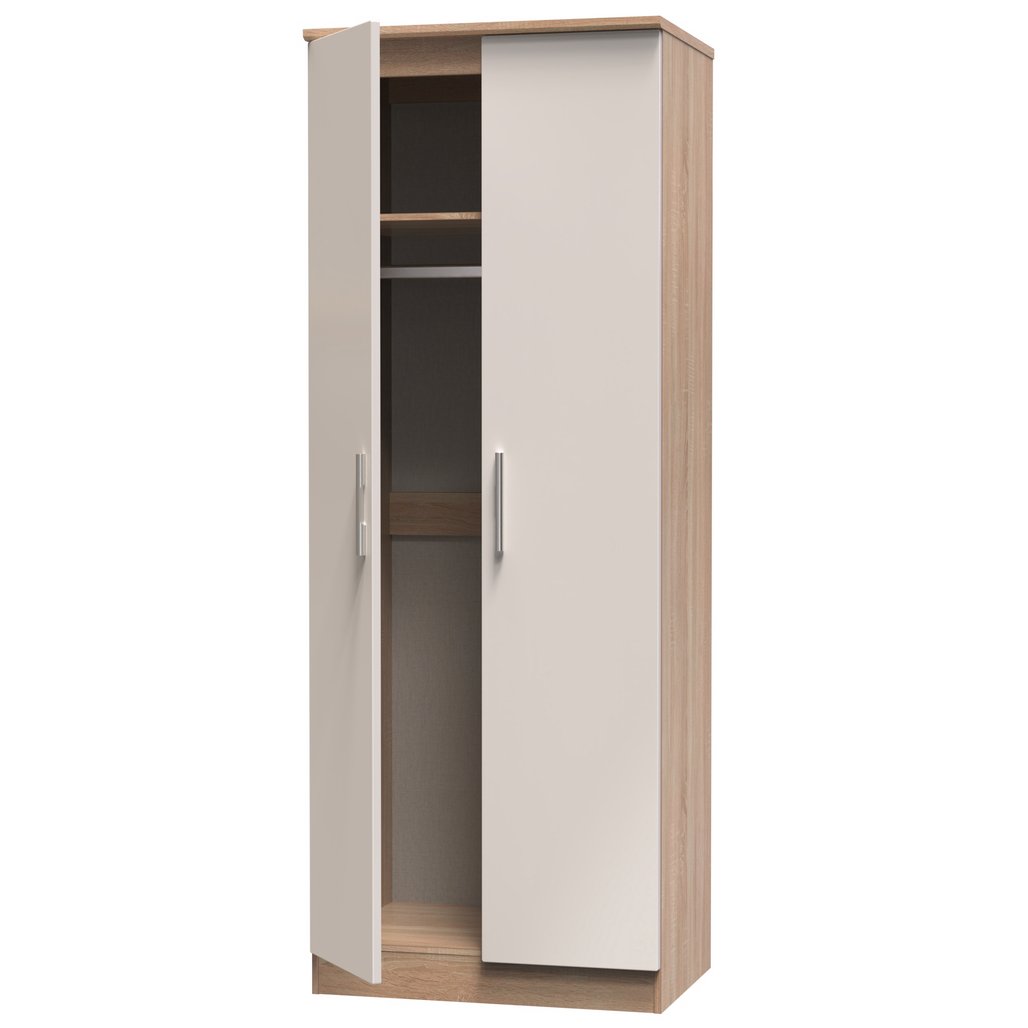 Knightsbridge Tall 2 Door Double Wardrobe