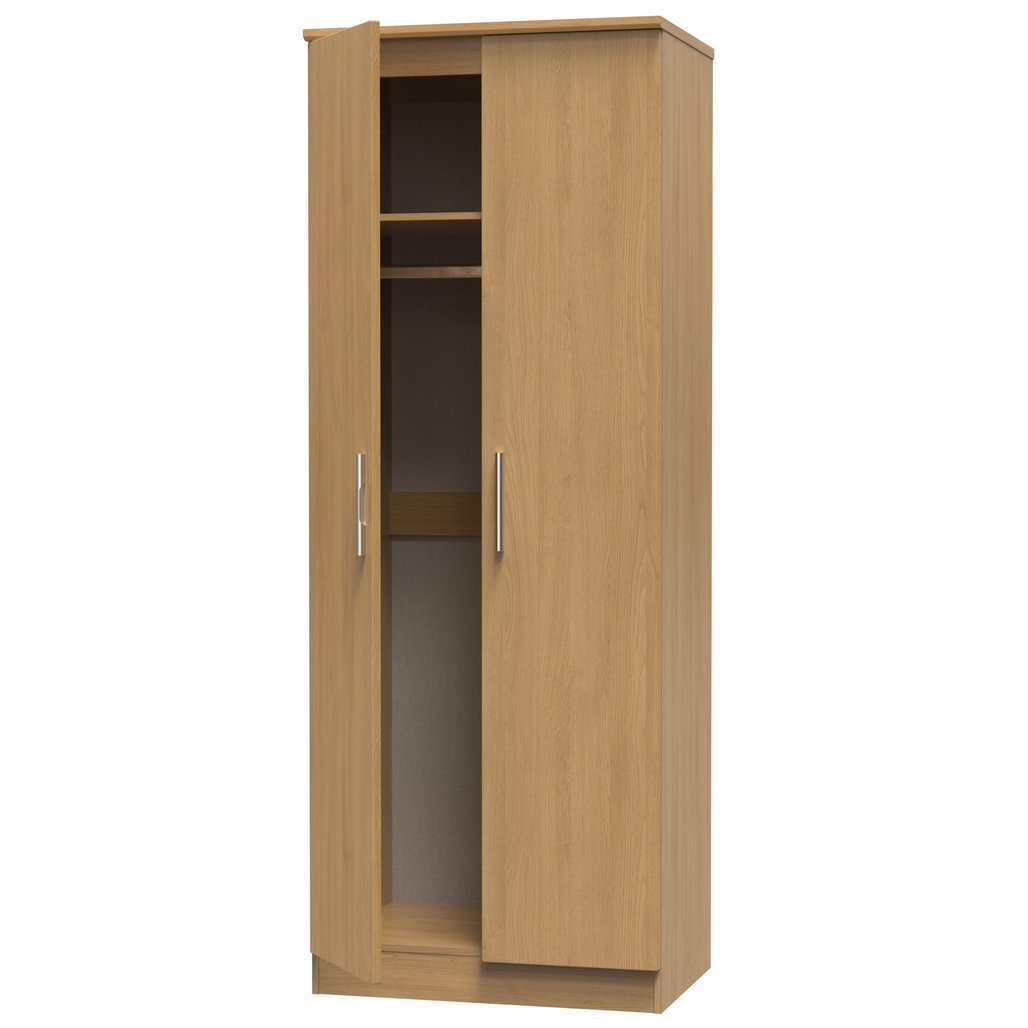 Knightsbridge Tall 2 Door Double Wardrobe