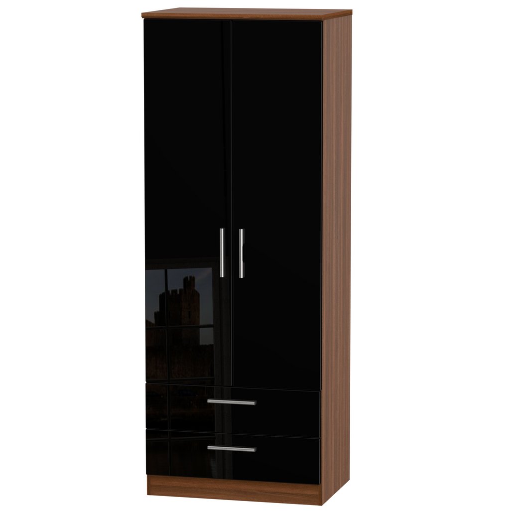 Knightsbridge Tall 2 Door 2 Drawer Double Wardrobe