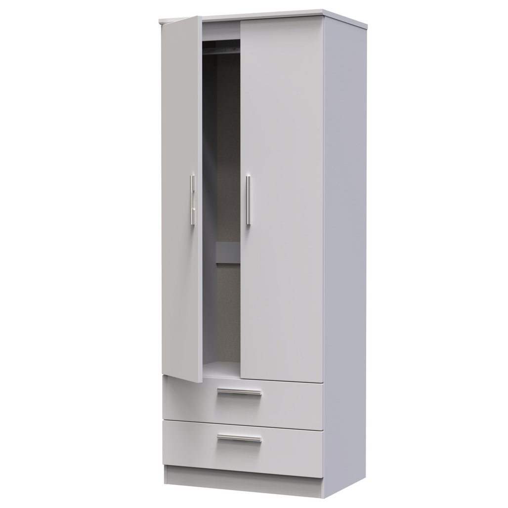 Knightsbridge Tall 2 Door 2 Drawer Double Wardrobe