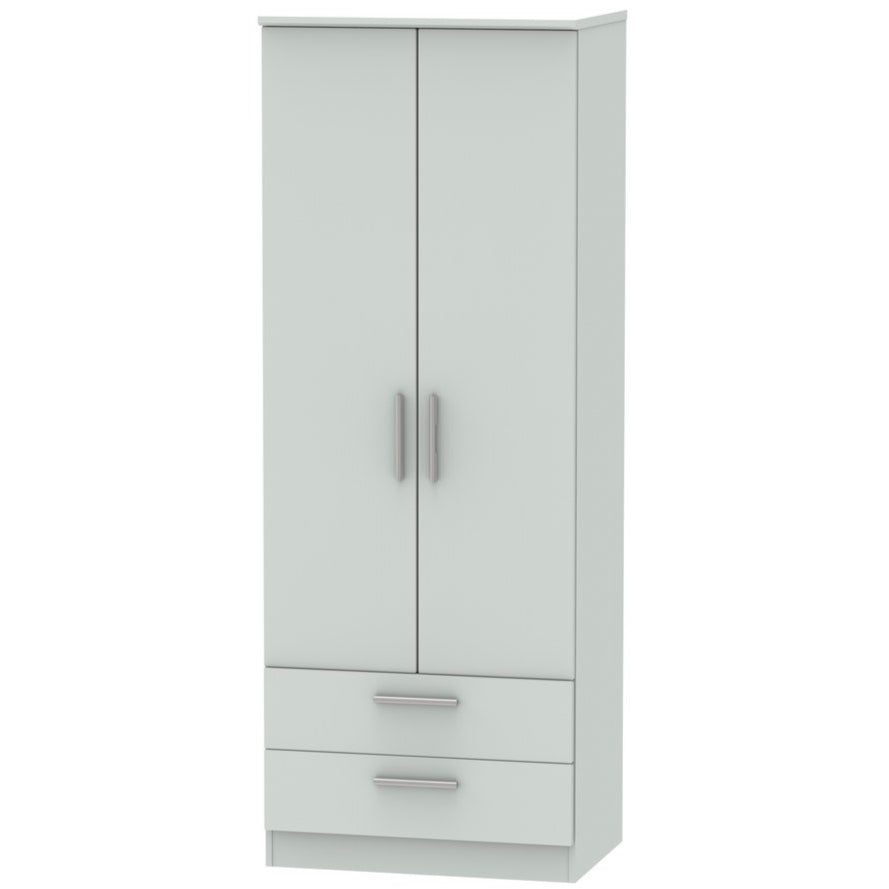 Knightsbridge Tall 2 Door 2 Drawer Double Wardrobe