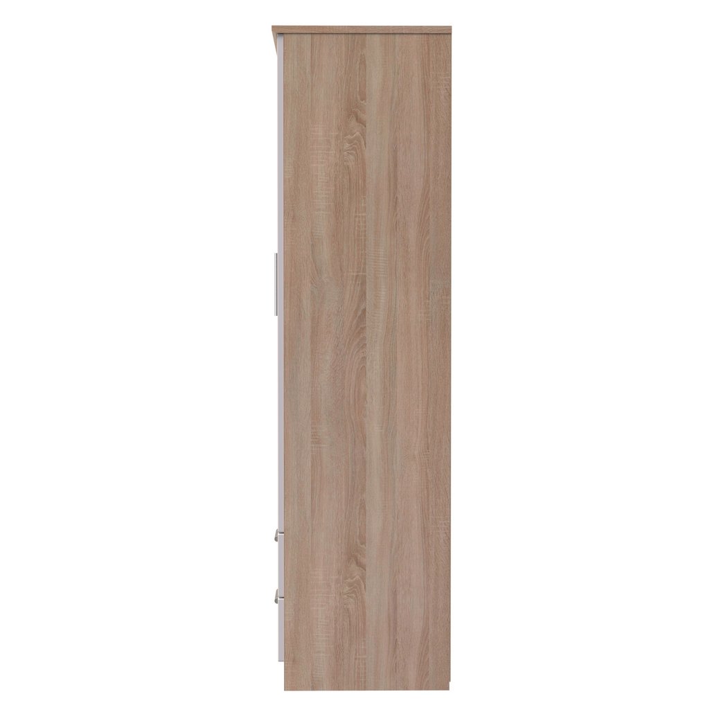 Knightsbridge Tall 2 Door 2 Drawer Double Wardrobe