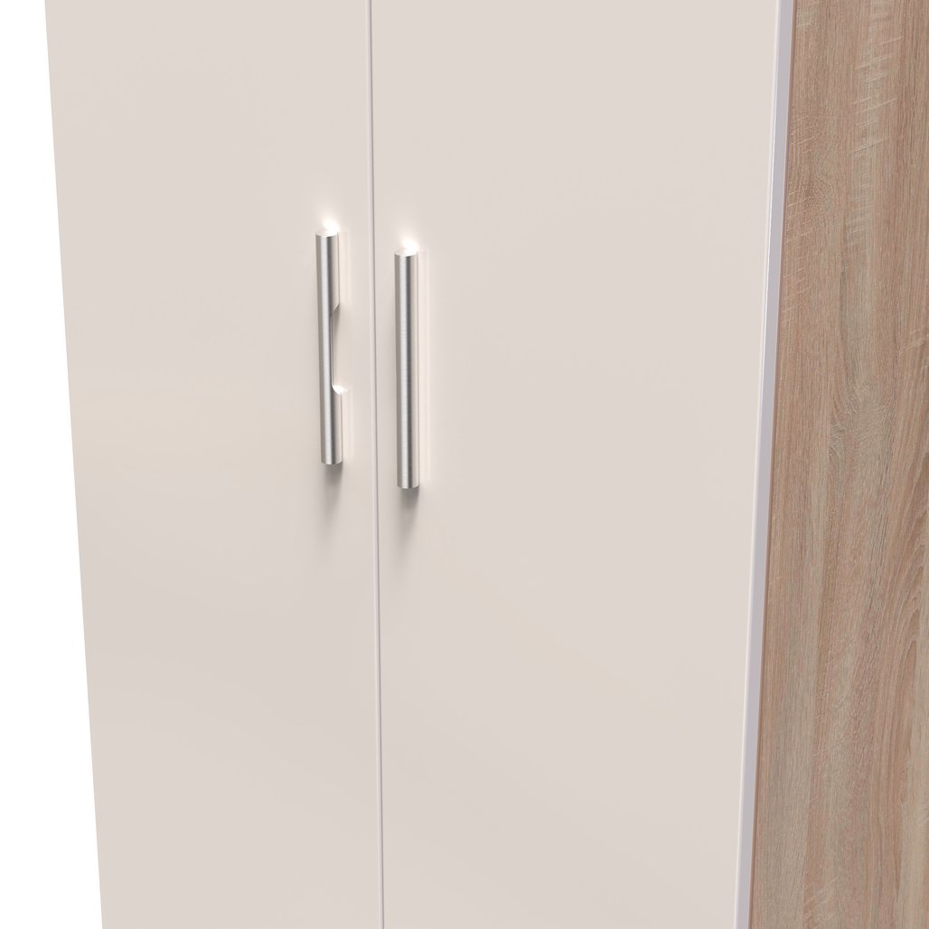Knightsbridge Tall 2 Door 2 Drawer Double Wardrobe