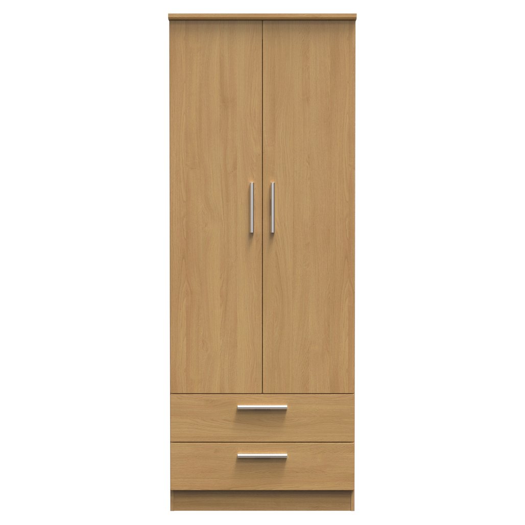Knightsbridge Tall 2 Door 2 Drawer Double Wardrobe