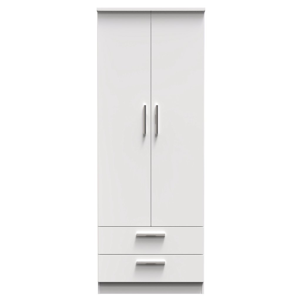 Knightsbridge Tall 2 Door 2 Drawer Double Wardrobe