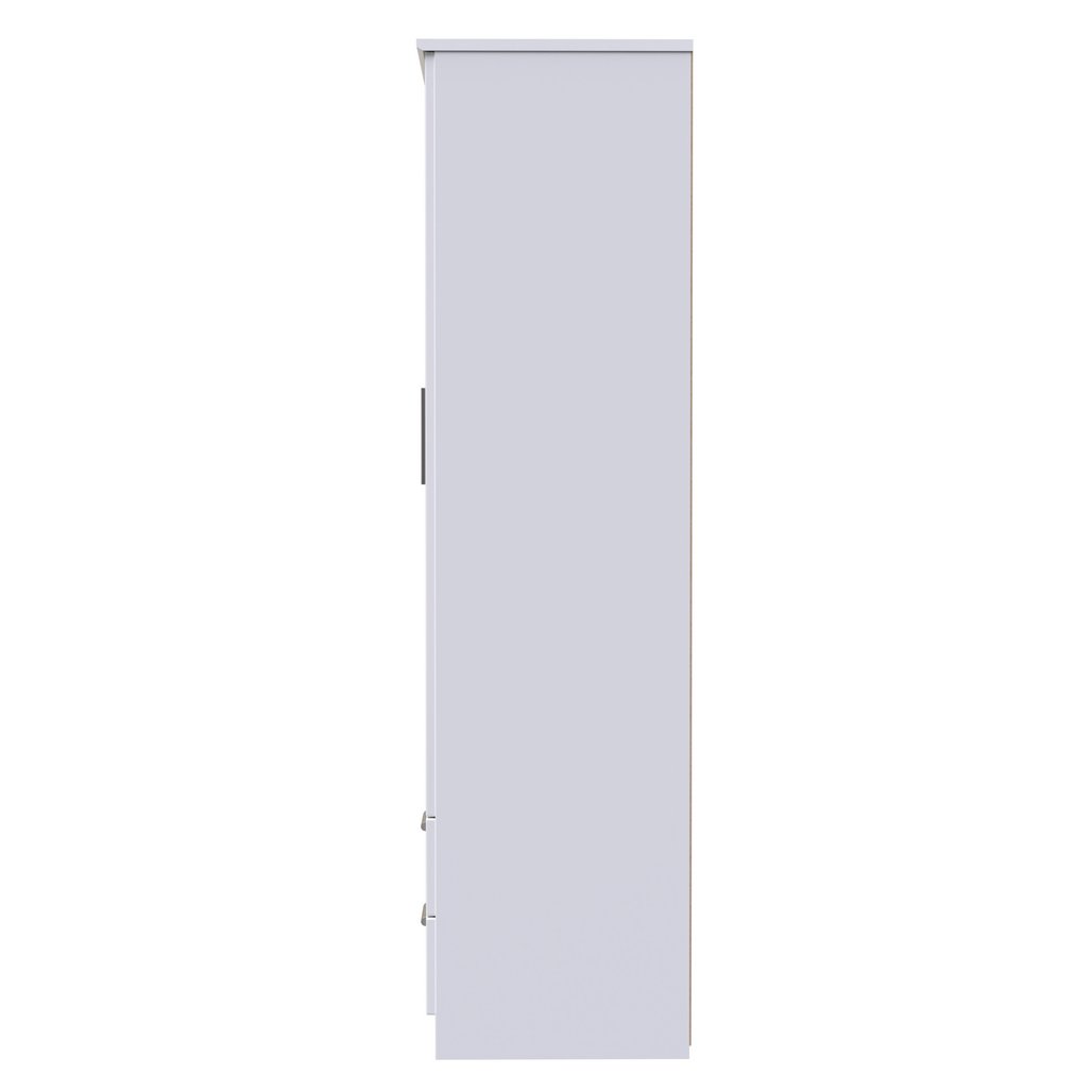 Knightsbridge Tall 2 Door 2 Drawer Double Wardrobe