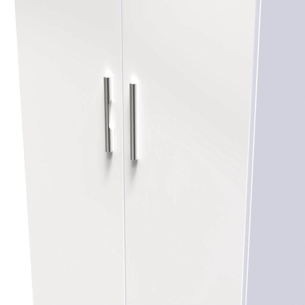 Knightsbridge Tall 2 Door 2 Drawer Double Wardrobe