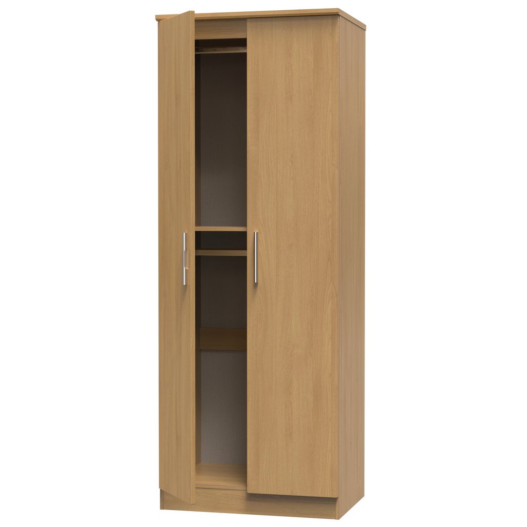 Knightsbridge Tall 2 Door Double Wardrobe