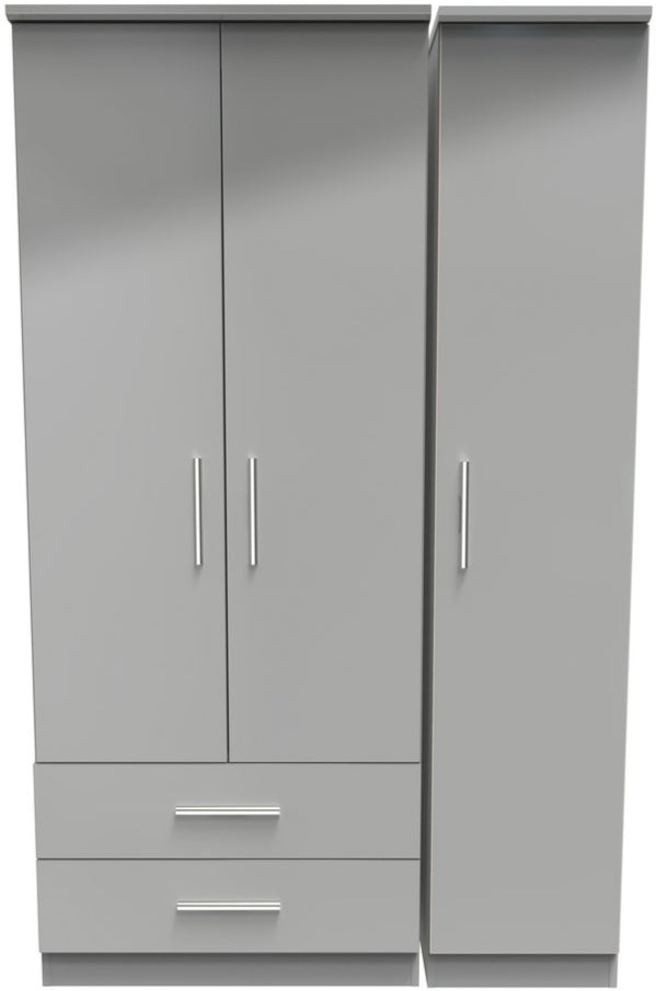 Knightsbridge 2 Drawer 3 Door Triple Wardrobe