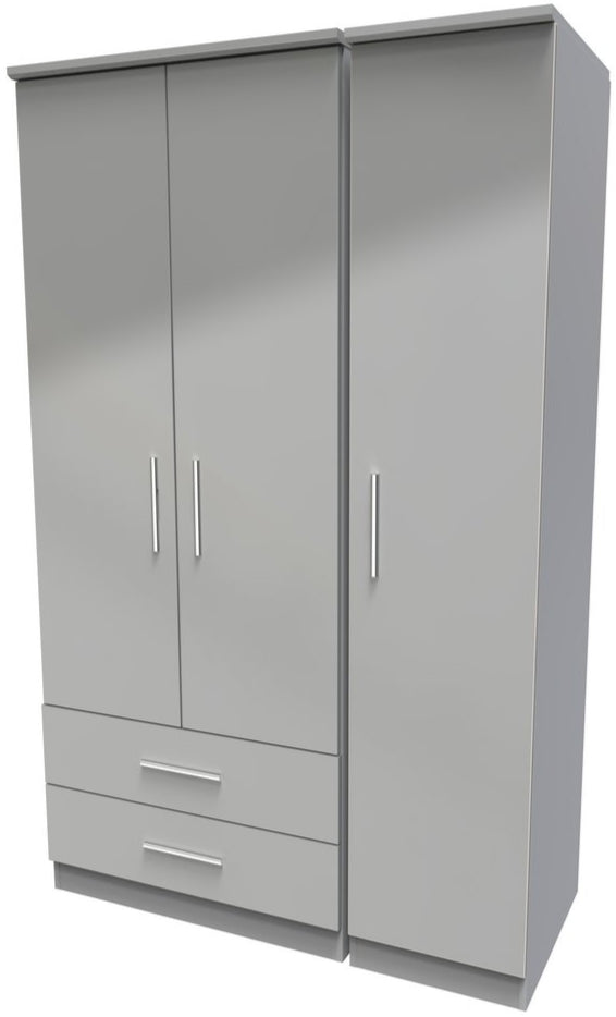 Knightsbridge 2 Drawer 3 Door Triple Wardrobe