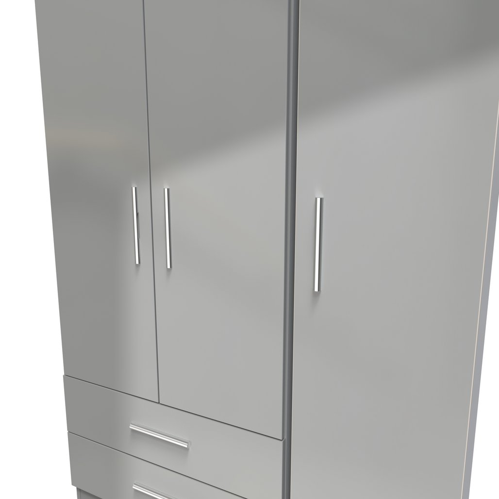 Knightsbridge 2 Drawer 3 Door Triple Wardrobe