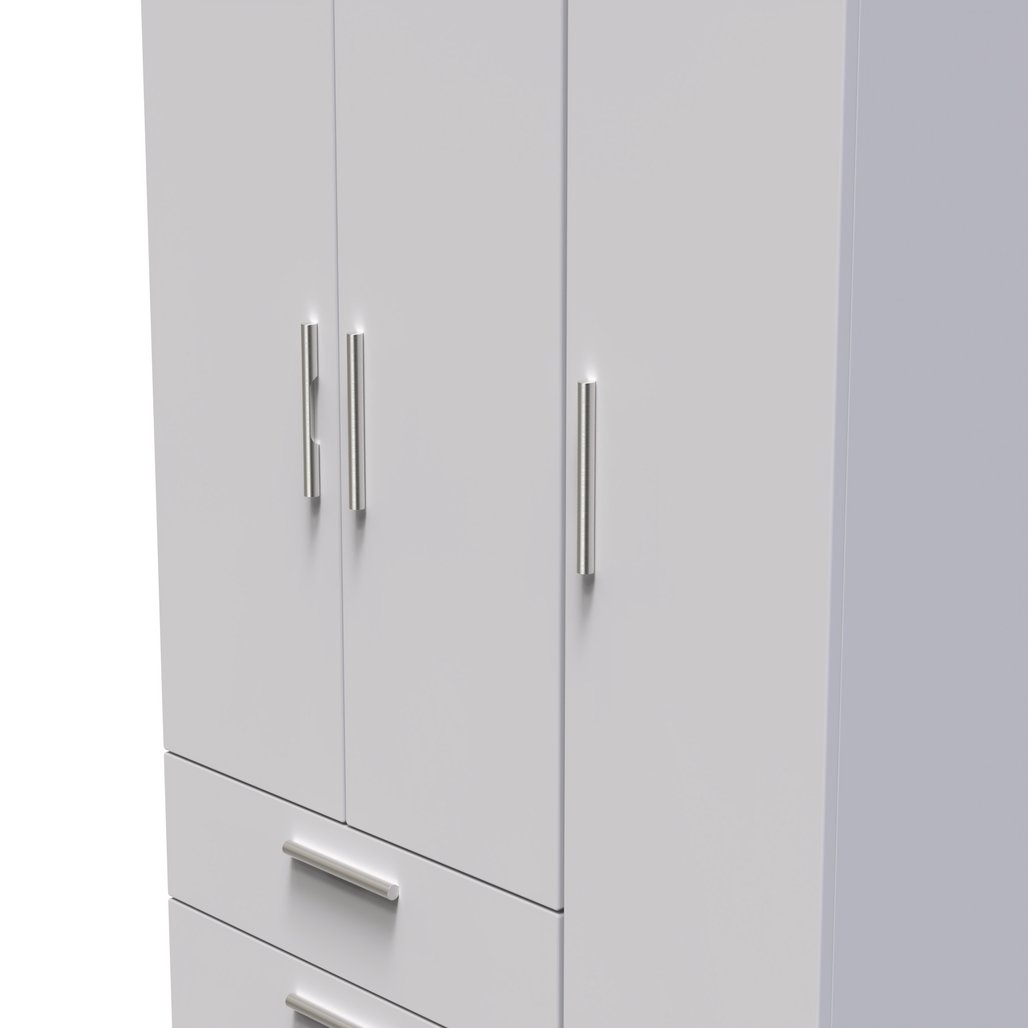 Knightsbridge 2 Drawer 3 Door Triple Wardrobe