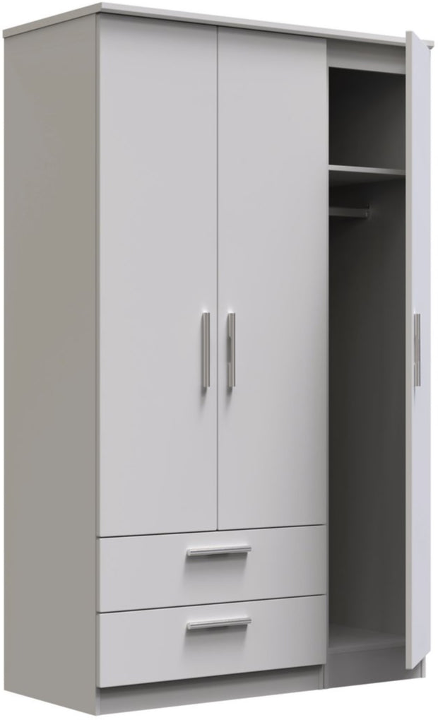 Knightsbridge 2 Drawer 3 Door Triple Wardrobe