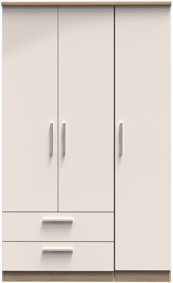Knightsbridge 2 Drawer 3 Door Triple Wardrobe