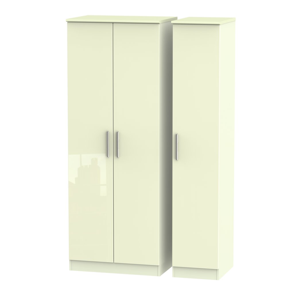 Knightsbridge Tall 3 Door Triple Wardrobe