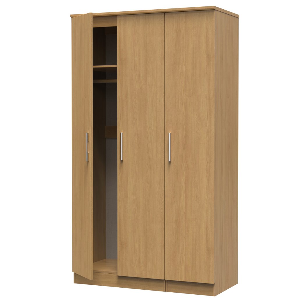 Knightsbridge Tall 3 Door Triple Wardrobe