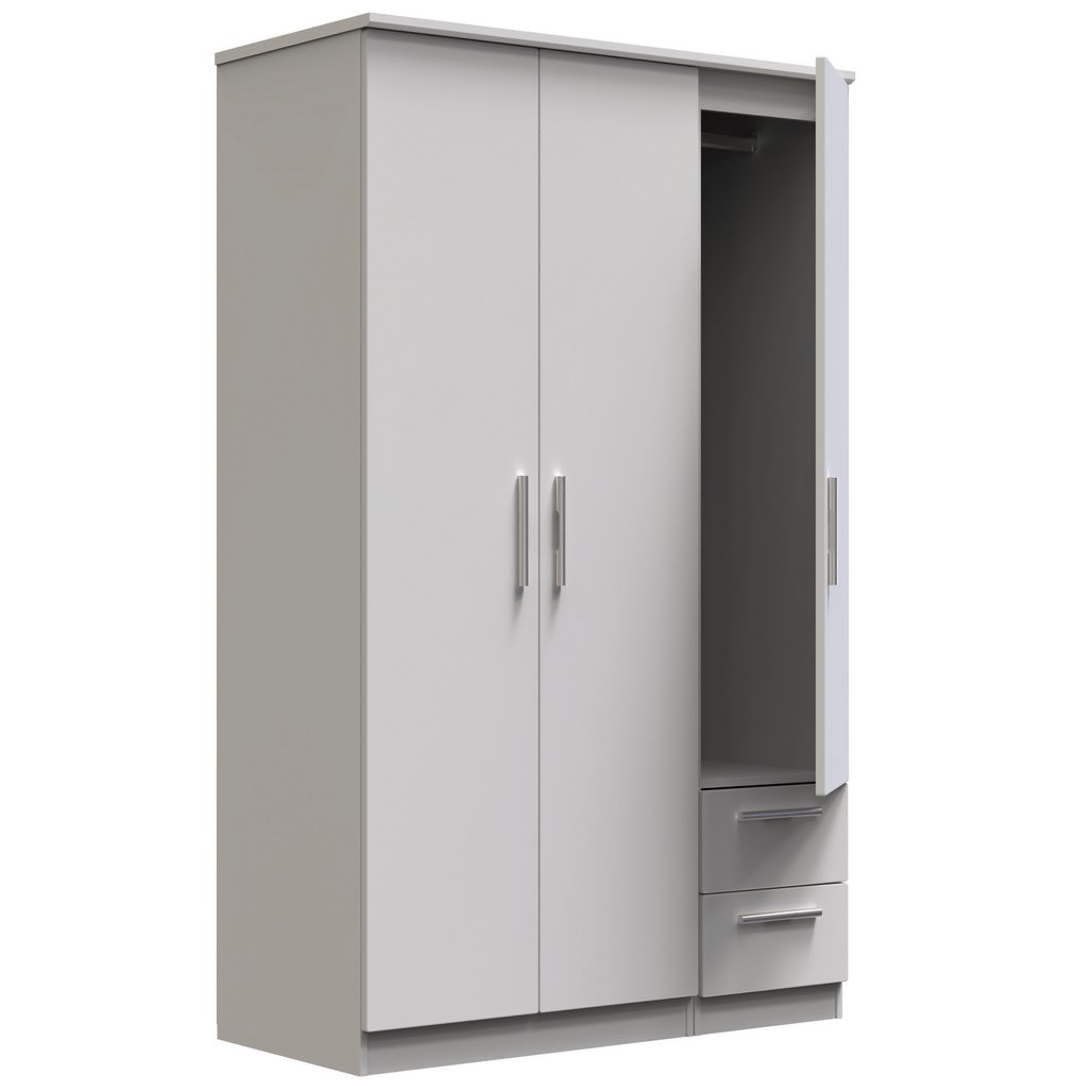 Knightsbridge 2 Drawer 3 Door Triple Wardrobe