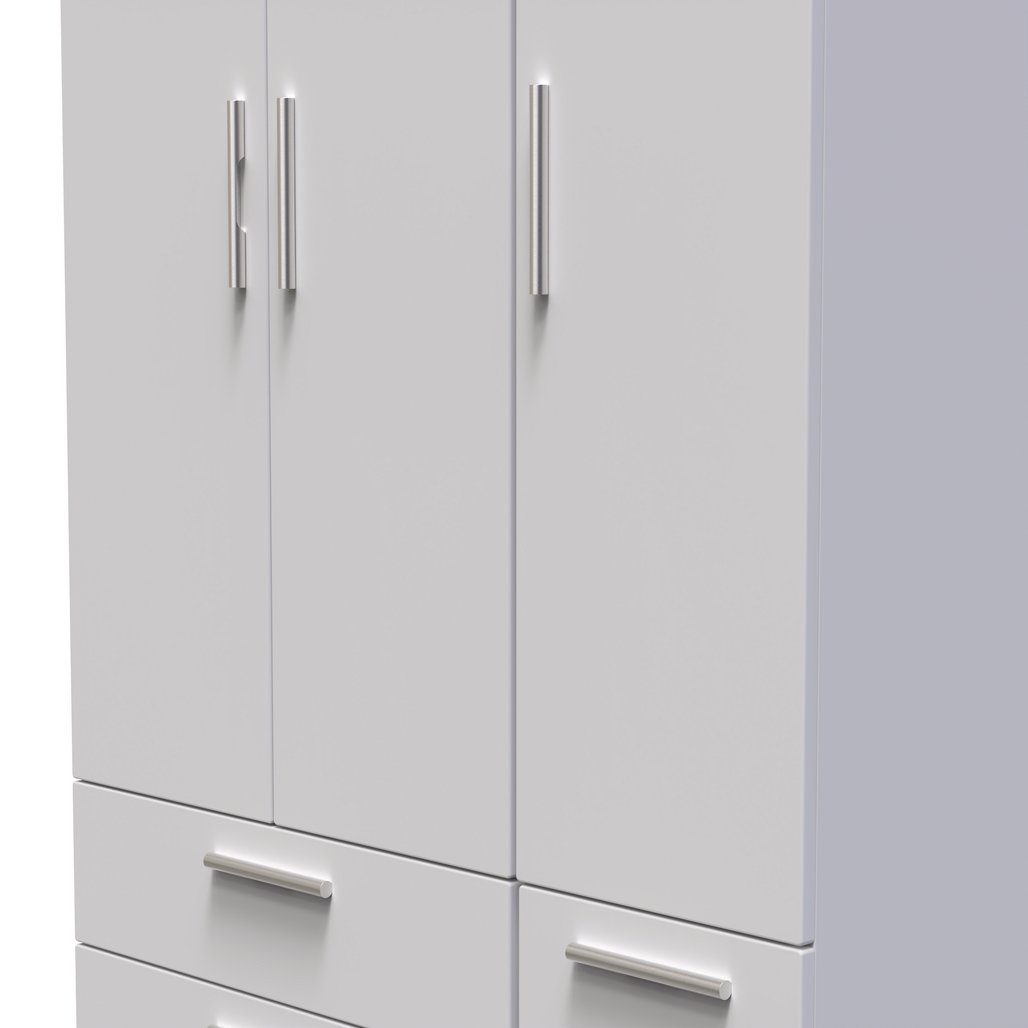 Knightsbridge 4 Drawer 3 Door Triple Wardrobe