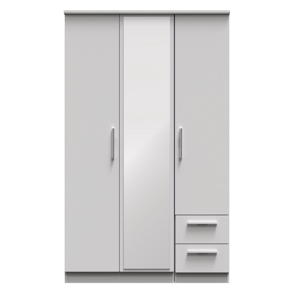 Knightsbridge Mirrored 2 Door 3 Door Wardrobe