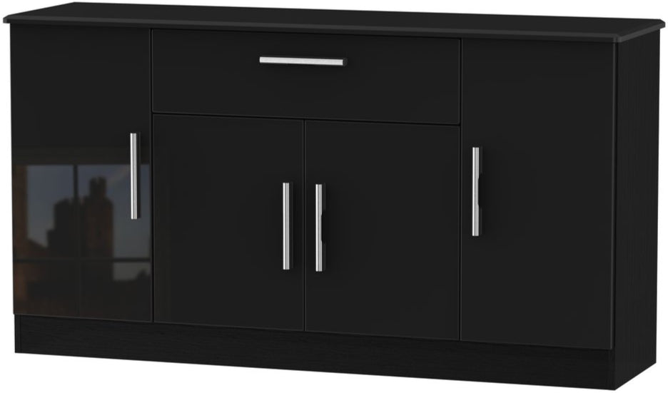 Knightsbridge Wide 4 Door 1 Drawer Sideboard