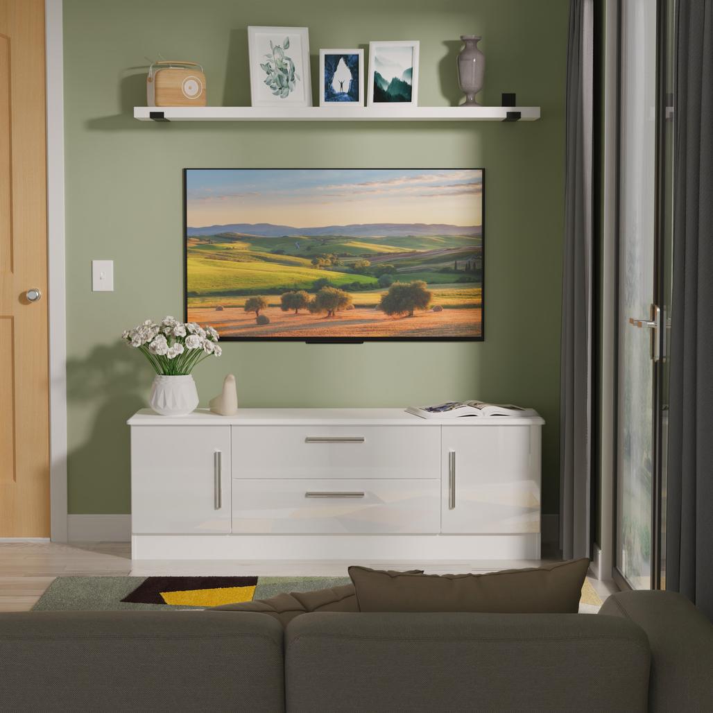 Knightsbridge Wide 2 Door 2 Drawer TV Unit