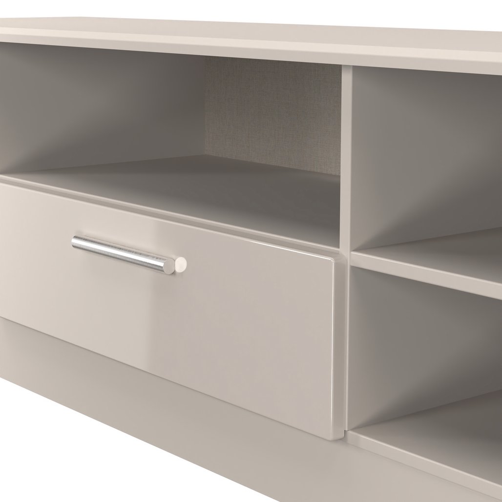 Knightsbridge Wide 1 Drawer TV Unit with Open Shelving