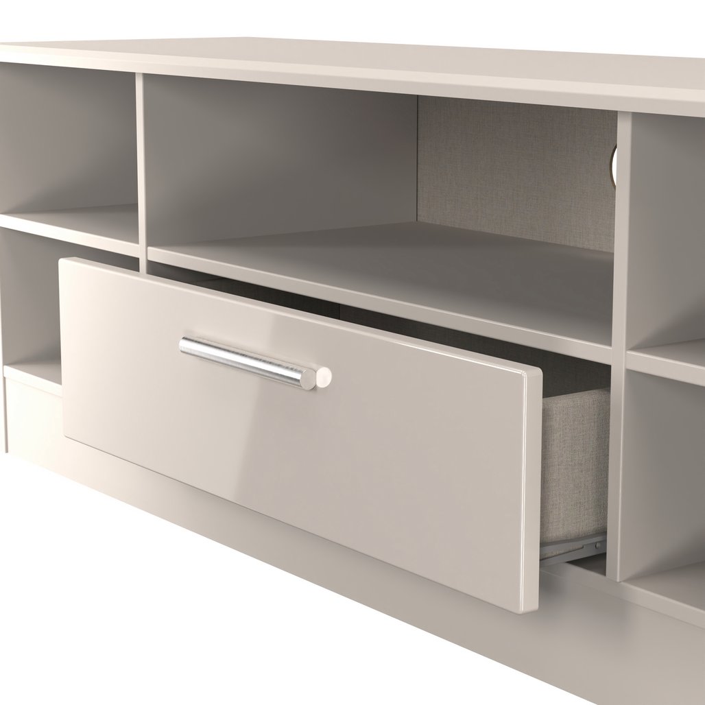 Knightsbridge Wide 1 Drawer TV Unit with Open Shelving