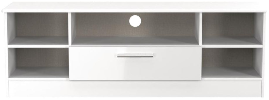 Knightsbridge Wide 1 Drawer TV Unit with Open Shelving