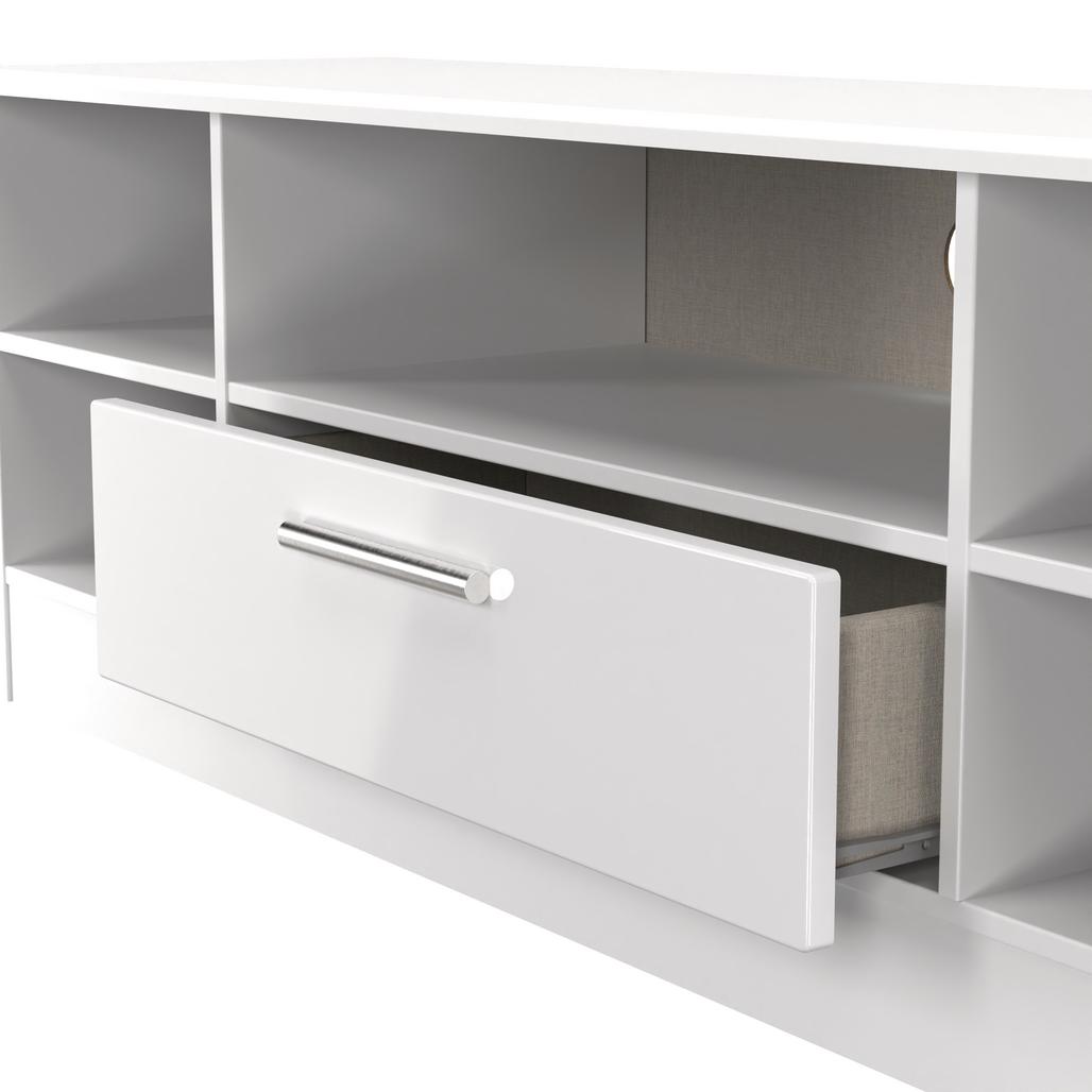 Knightsbridge Wide 1 Drawer TV Unit with Open Shelving