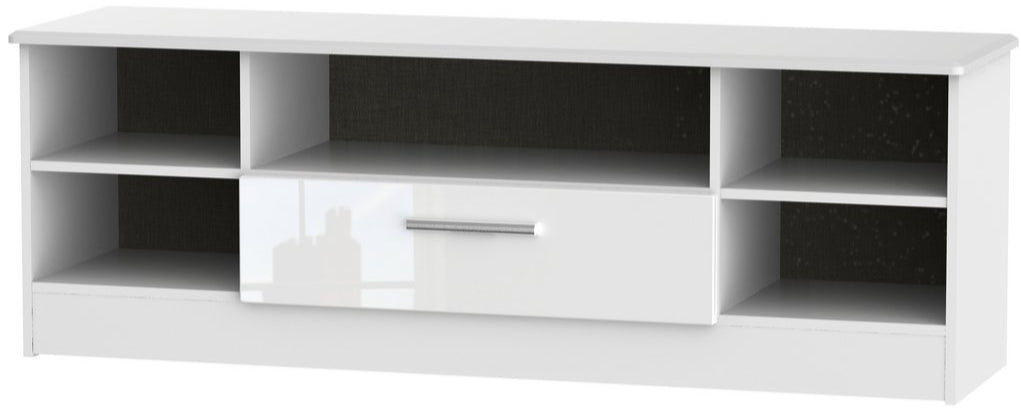 Knightsbridge Wide 1 Drawer TV Unit with Open Shelving