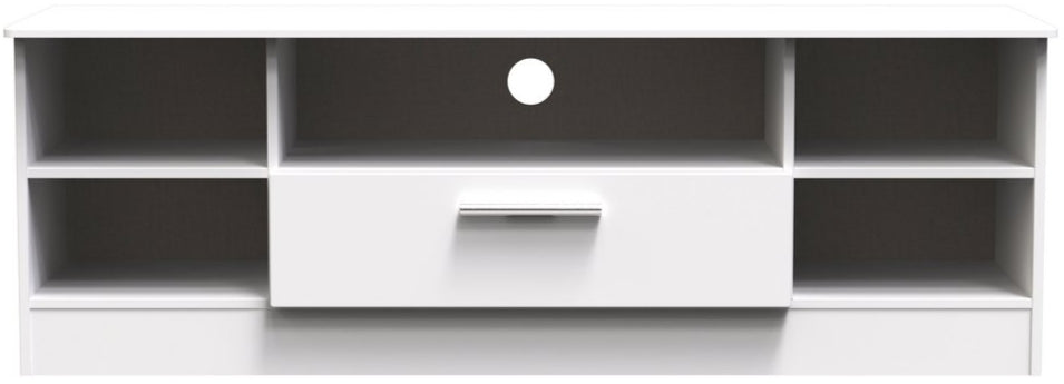 Knightsbridge Wide 1 Drawer TV Unit with Open Shelving
