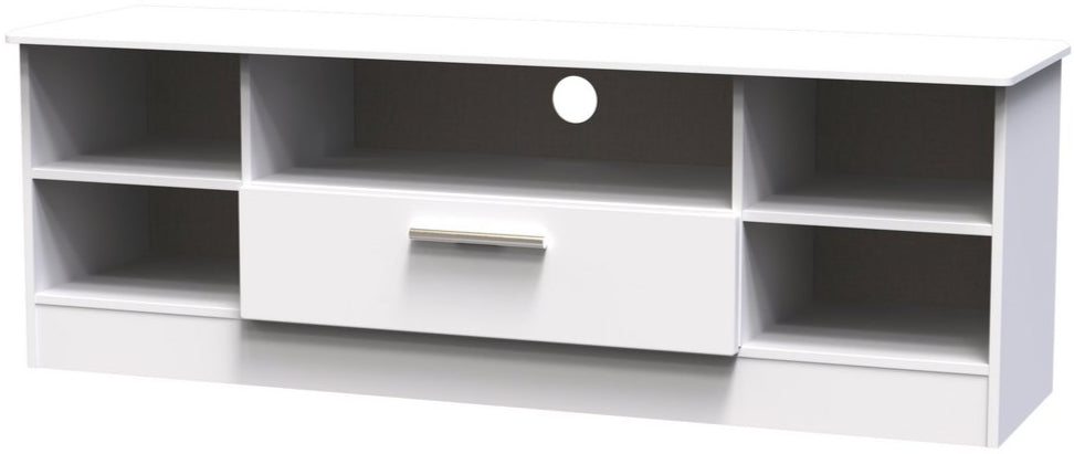 Knightsbridge Wide 1 Drawer TV Unit with Open Shelving