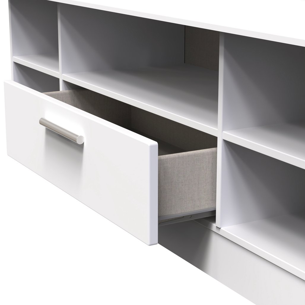 Knightsbridge Wide 1 Drawer TV Unit with Open Shelving