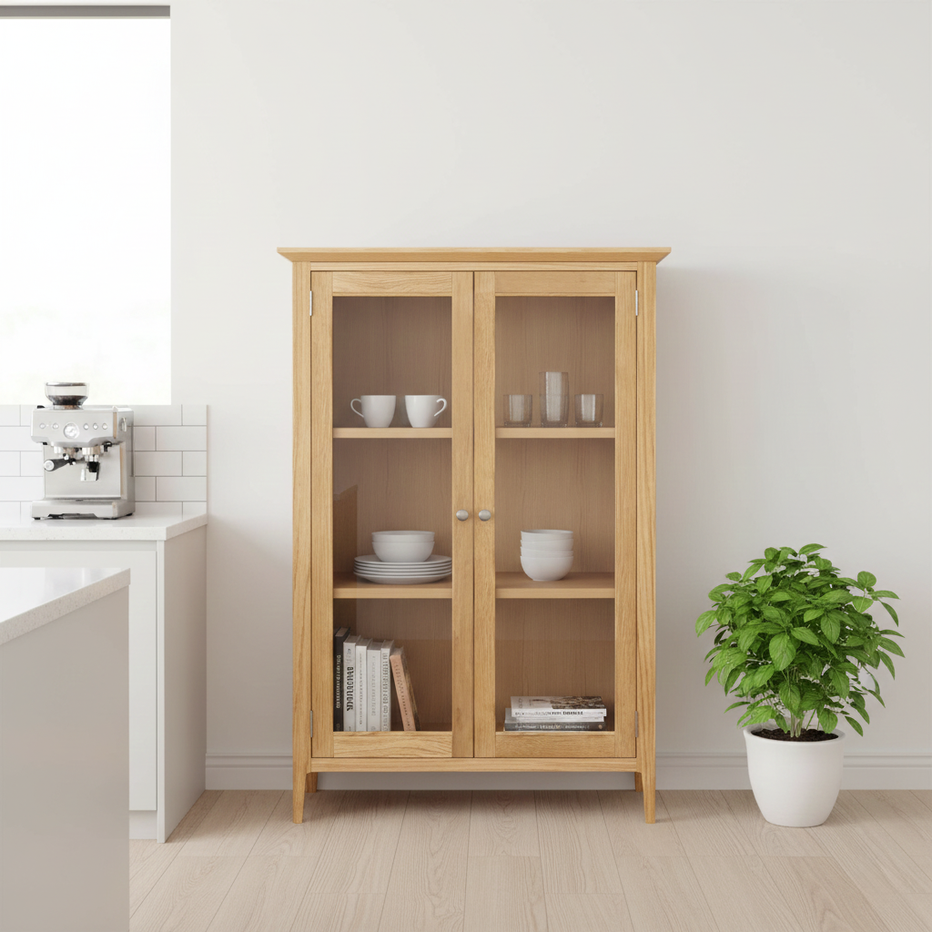 Saxon 2 Door Glazed Display Cabinet