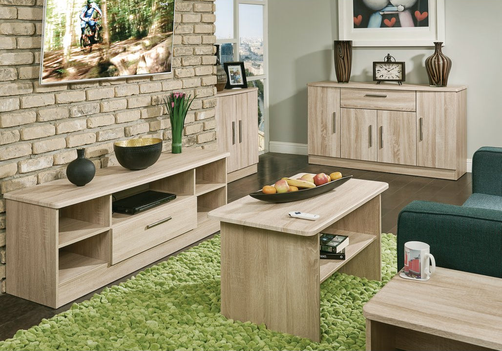 Knightsbridge Wide 1 Drawer TV Unit with Open Shelving