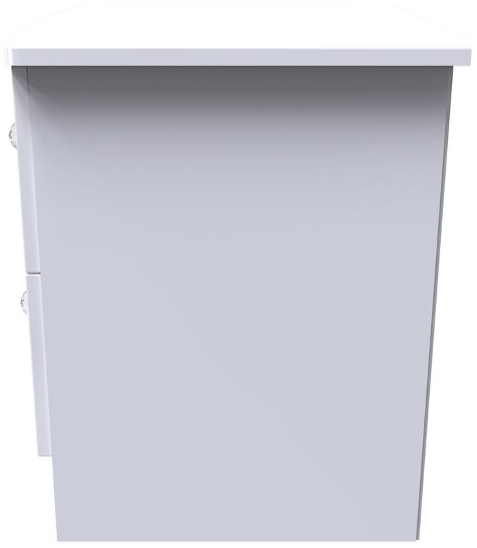 Lumiere 2 Drawer Bedside Table with Built-In Lights