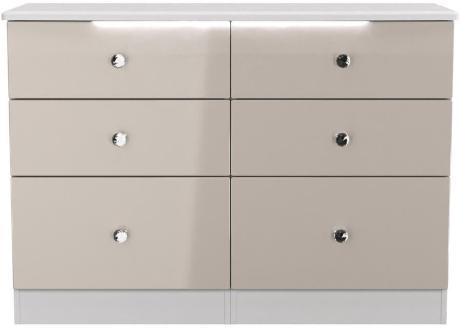 Lumiere 6 Drawer Midi Chest with Built-In Lights