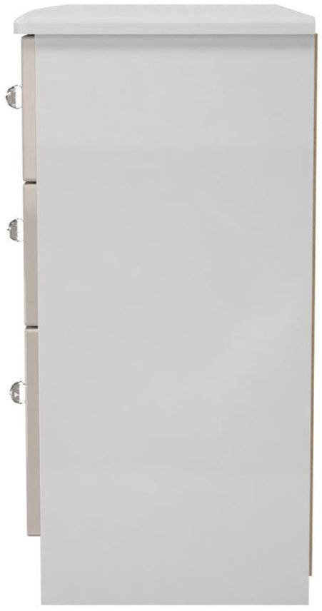 Lumiere 6 Drawer Midi Chest with Built-In Lights